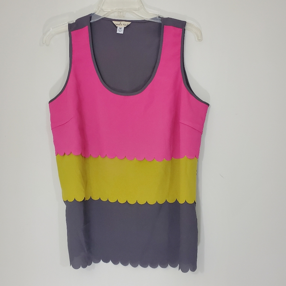 Cousin Earl Multicolored Blouse, Size Medium